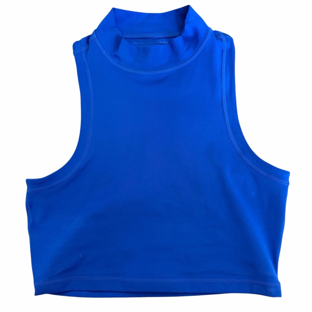 Camila Coelho Electric Blue Sleeveless Crop Top